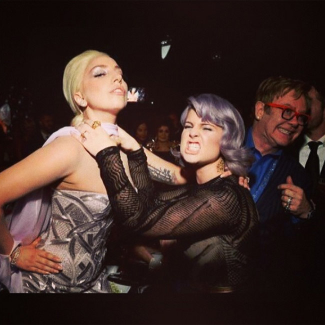 Lady Gaga and Kelly Osbourne Lady Gaga and Kelly Osbourne