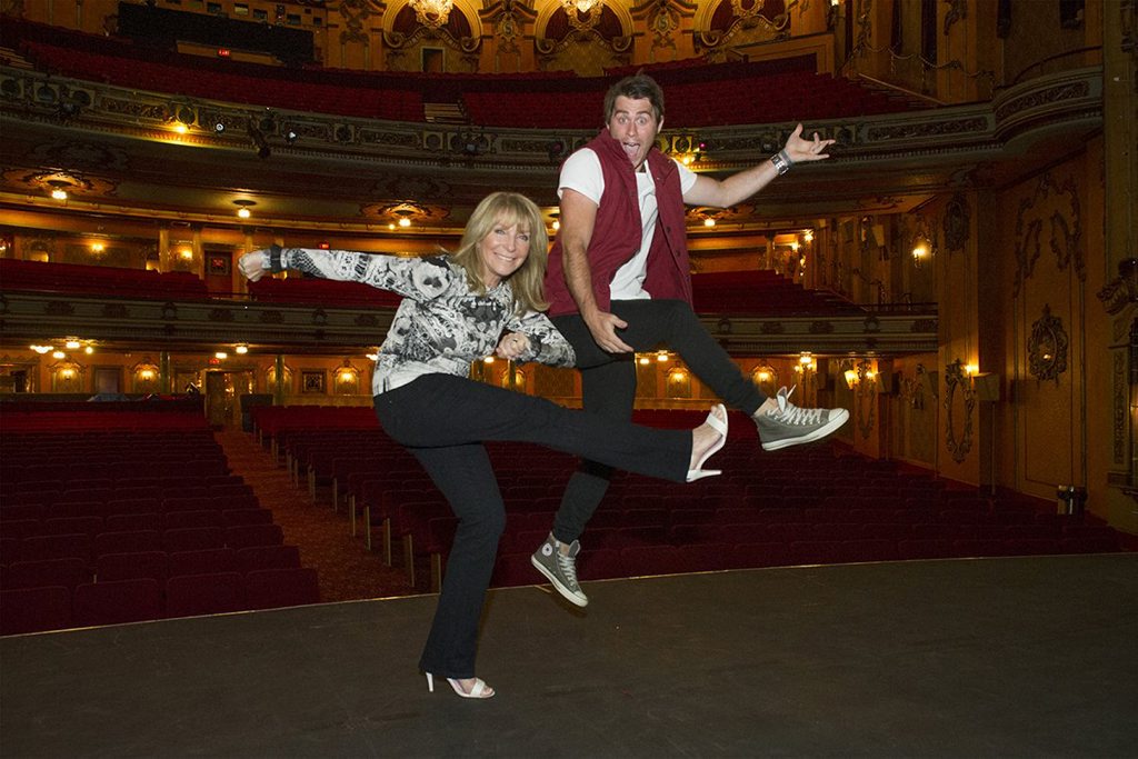 Choreographer Bonnie Lythgoe with Jimmy Rees, who plays Muddles in Lythoe's upcoming pantomime Snow White. Choreographer Bonnie Lythgoe with Jimmy Rees, who plays Muddles in Lythoe's upcoming pantomime Snow White.