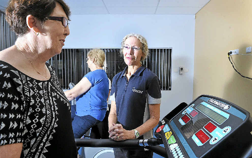 HEALTH BENEFITS: Barbara Riordan and Dr Suzanne Broadbent at Southern Cross University. Dr Broadbent is looking for funding for research on female heart attack sufferers. HEALTH BENEFITS: Barbara Riordan and Dr Suzanne Broadbent at Southern Cross University. Dr Broadbent is looking for funding for research on female heart attack sufferers.