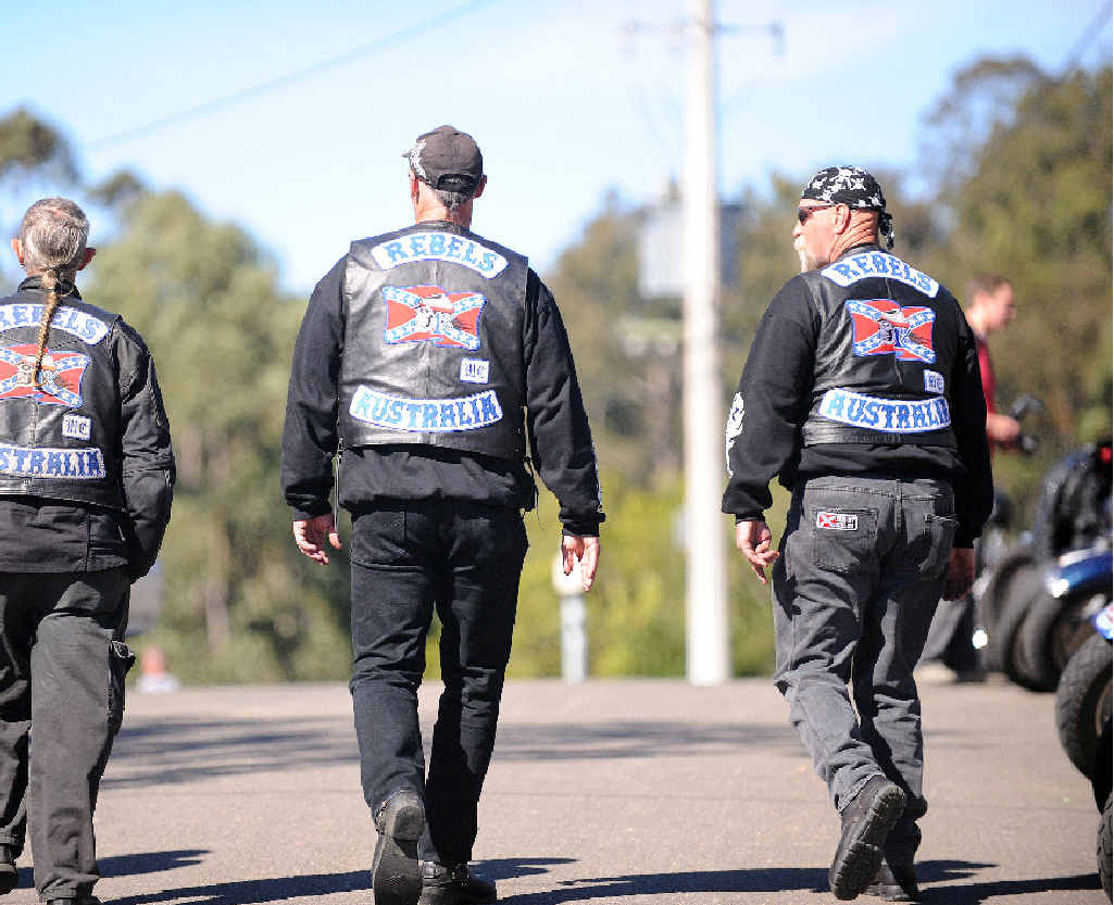 NO ENTRY: Bikies wearing gang insignia such as this will be banned from licensed premises if the move is passed in next month’s vote. NO ENTRY: Bikies wearing gang insignia such as this will be banned from licensed premises if the move is passed in next month’s vote.