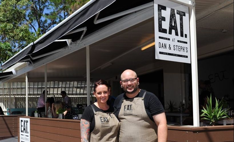 Dan and Steph Mulheron have opened up their own restaurant on the Esplanade in Torquay. Dan and Steph Mulheron have opened up their own restaurant on the Esplanade in Torquay.
