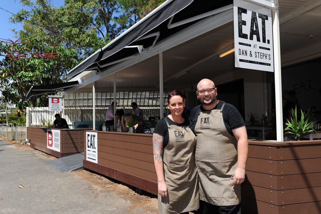 Dan and Steph Mulheron have opened up their own restaurant on the Esplanade in Torquay. Dan and Steph Mulheron have opened up their own restaurant on the Esplanade in Torquay.