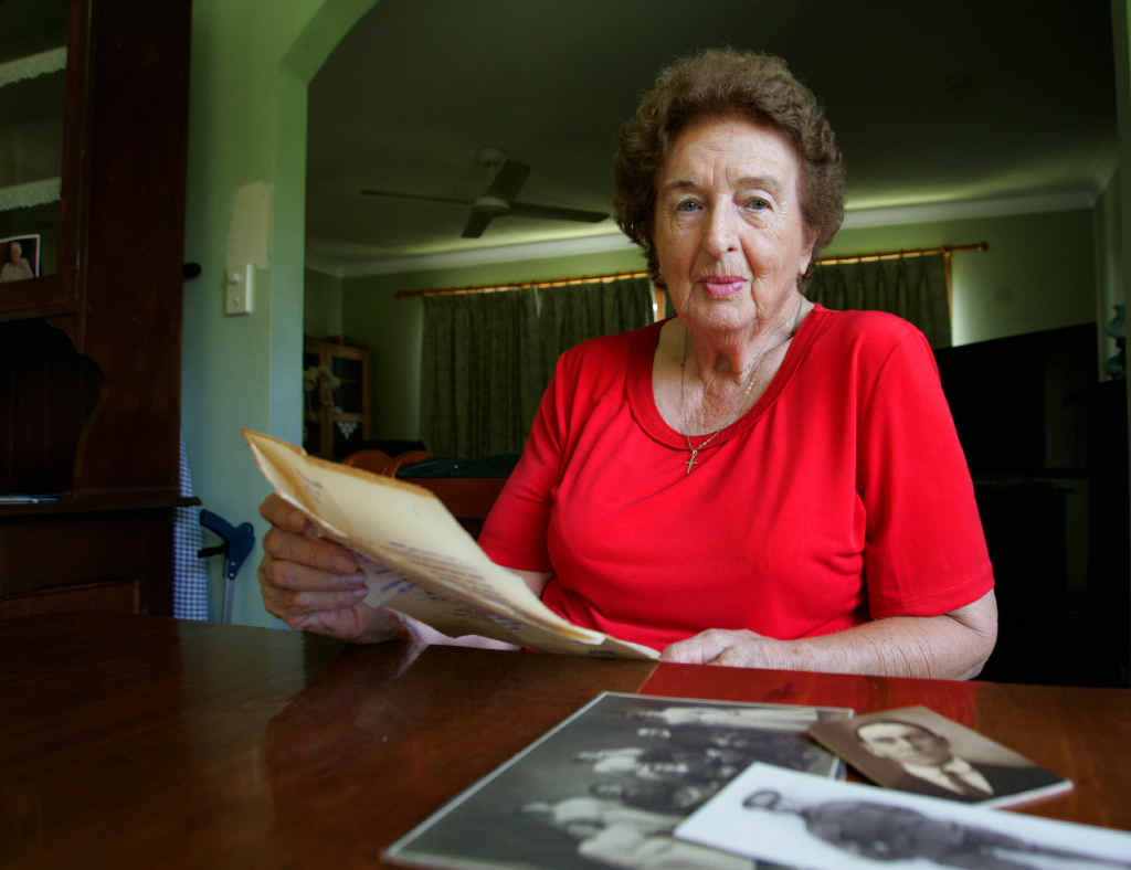MEMENTO: Joan Chudleigh with a letter written by her ancestor George Banks who later died during the First World War. MEMENTO: Joan Chudleigh with a letter written by her ancestor George Banks who later died during the First World War.