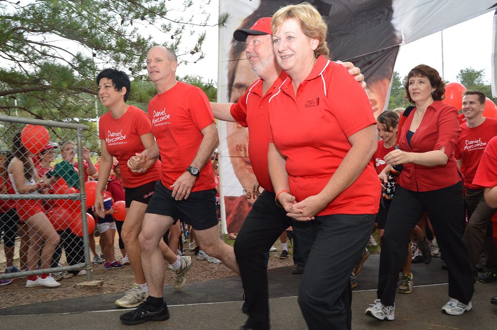 Bruce and Denise Morcombe on last year's Walk for Daniel with Premier Campbell Newman and local MP Fiona Simpson. Bruce and Denise Morcombe on last year's Walk for Daniel with Premier Campbell Newman and local MP Fiona Simpson.