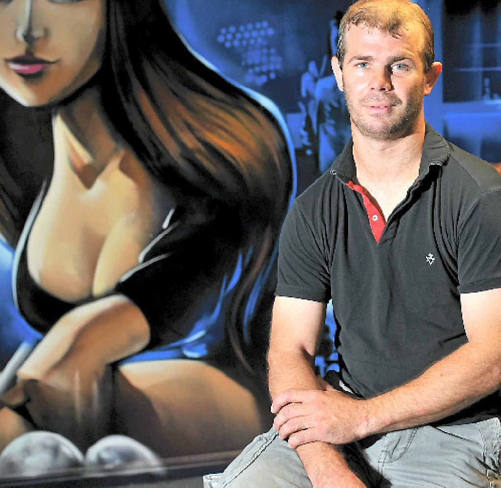 PARTY TIME: MIe Place owner Aodhan McCann is proud of the graffiti art. PARTY TIME: MIe Place owner Aodhan McCann is proud of the graffiti art.