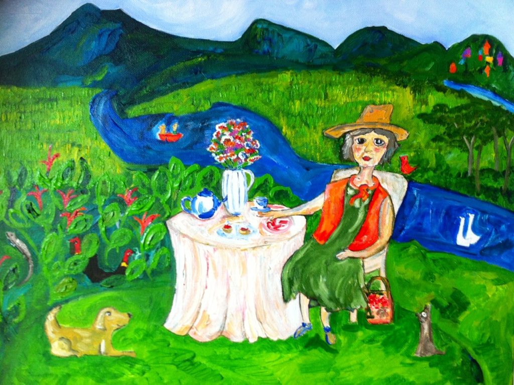 Murwillumbah artist Pete Goodlet has painted a portrait in his signature style, paying homage to Olley. Murwillumbah artist Pete Goodlet has painted a portrait in his signature style, paying homage to Olley.