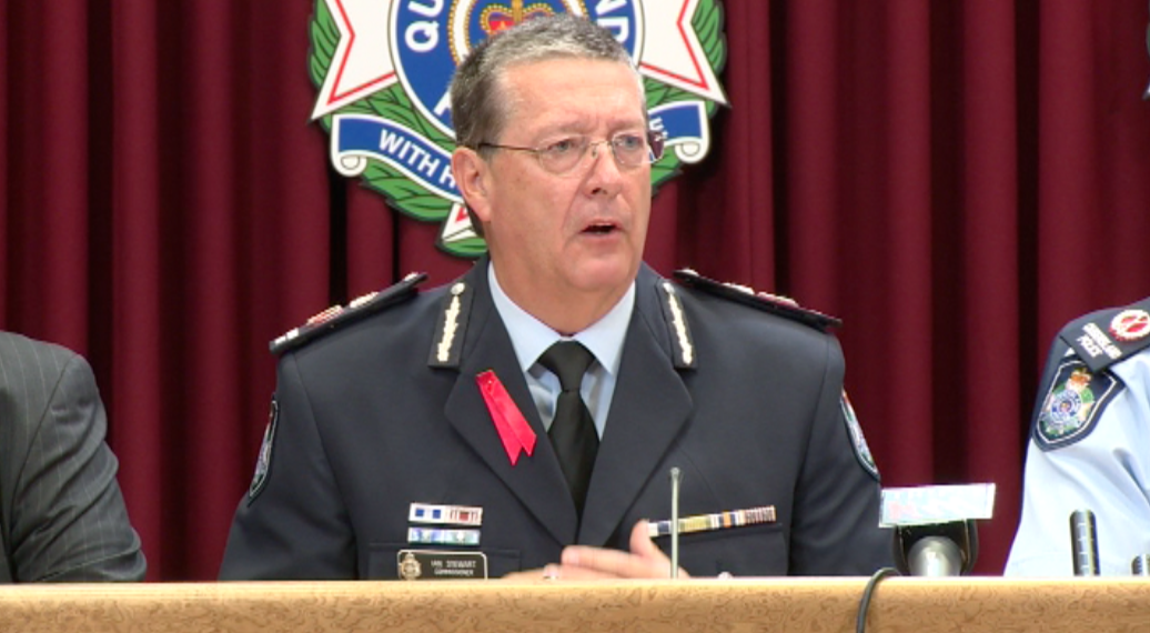 Queensland Police Commissioner Ian Stewart. Queensland Police Commissioner Ian Stewart.