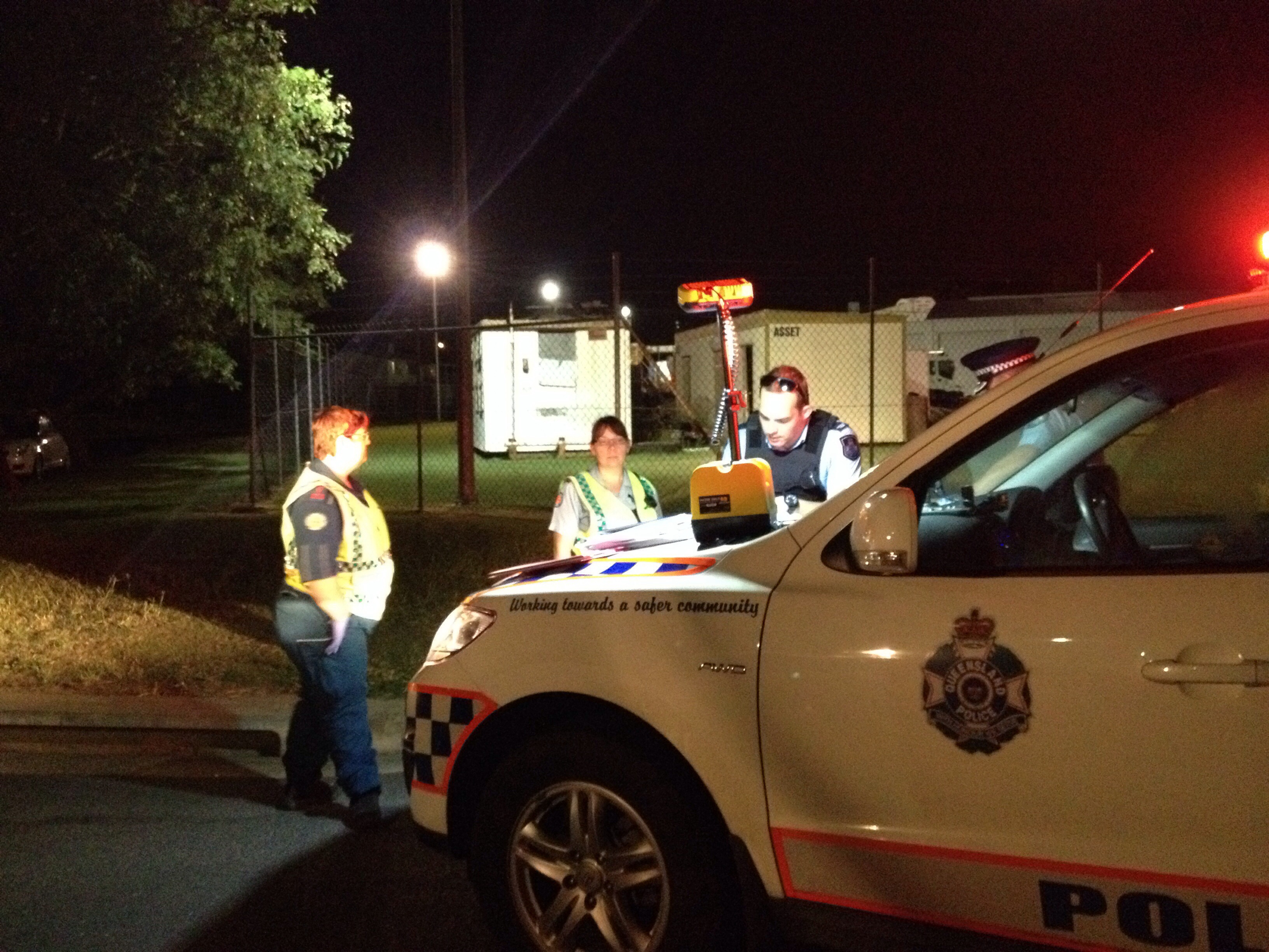 Emergency services at the scene of an emergent situation in Scott St, Kawana. Emergency services at the scene of an emergent situation in Scott St, Kawana.