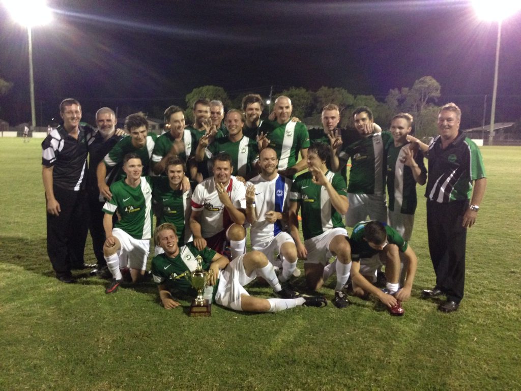 Moore Park Div 1 men celebrating their third-straight Challenge Cup win. Moore Park Div 1 men celebrating their third-straight Challenge Cup win.