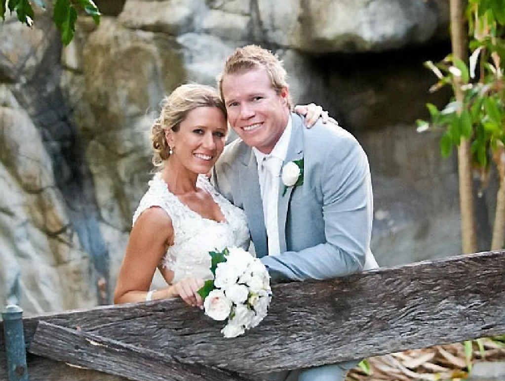 WONDERFUL EVENT: Kellie Donnelly and Adam Campbell at the Daydream Island Endeavour wedding chapel. WONDERFUL EVENT: Kellie Donnelly and Adam Campbell at the Daydream Island Endeavour wedding chapel.