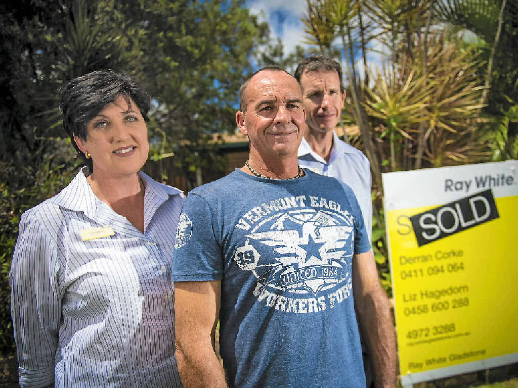 DONE DEAL: Liz Hagedorn, Ian Prebble and Derran Corke at the property on J. Hickey Ave, Clinton. DONE DEAL: Liz Hagedorn, Ian Prebble and Derran Corke at the property on J. Hickey Ave, Clinton.