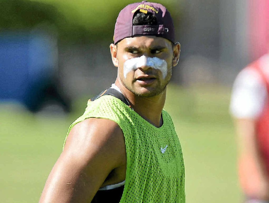 END OF THE LINE: Jharal Yow Yeh at a recent Brisbane Broncos pre-season training session. END OF THE LINE: Jharal Yow Yeh at a recent Brisbane Broncos pre-season training session.