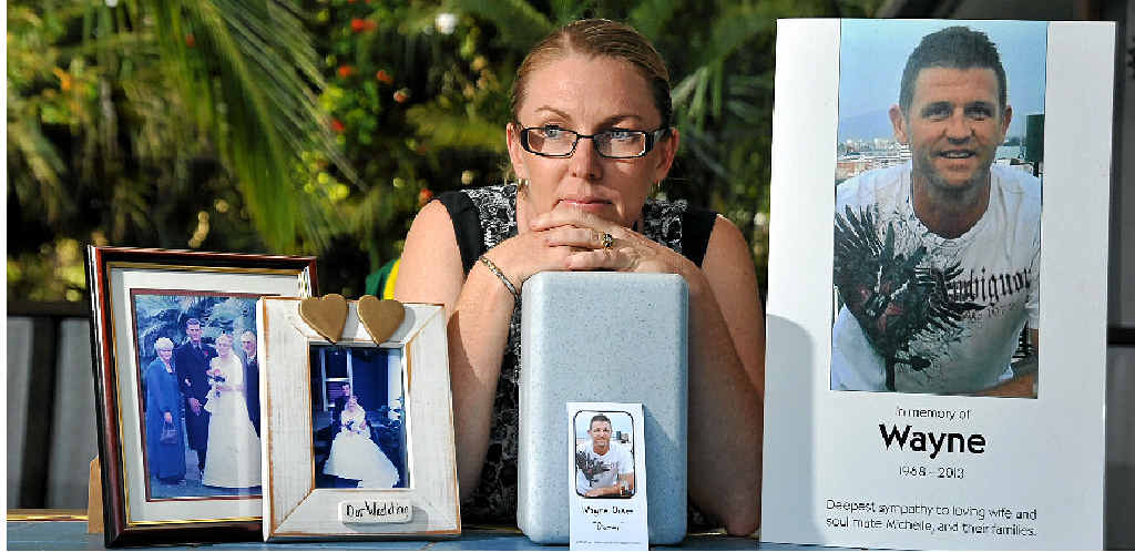 REALITY: Michelle Dover, widow of Wayne Dover, of Kuluin, described a magistrate’s comments about street violence as naive. REALITY: Michelle Dover, widow of Wayne Dover, of Kuluin, described a magistrate’s comments about street violence as naive.