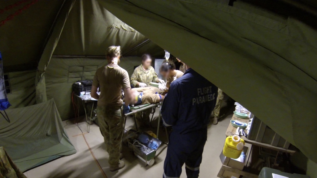 A fourth soldier has been taken to Rockhampton Hospital after another incident at Shoalwater Bay overnight. He was transported by RACQ Capricorn Helicopter Rescue Service. A fourth soldier has been taken to Rockhampton Hospital after another incident at Shoalwater Bay overnight. He was transported by RACQ Capricorn Helicopter Rescue Service.