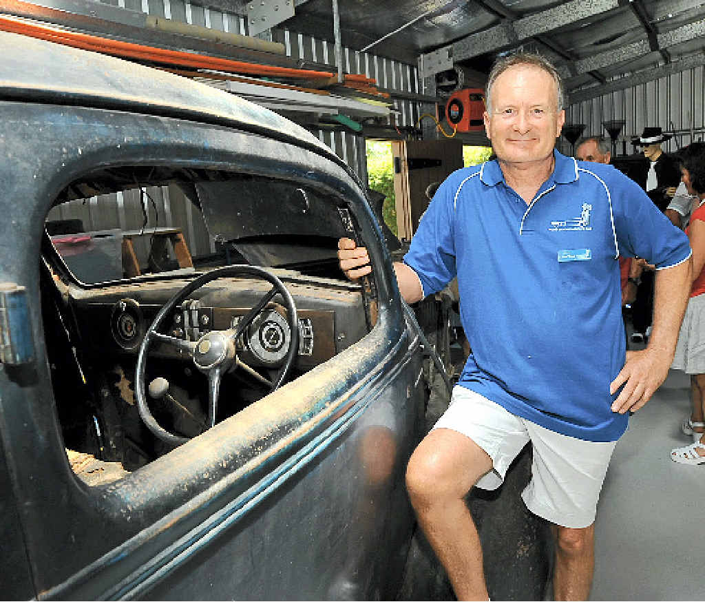 Noel St.John- Wood shows off his vast automotive collection. Noel St.John- Wood shows off his vast automotive collection.