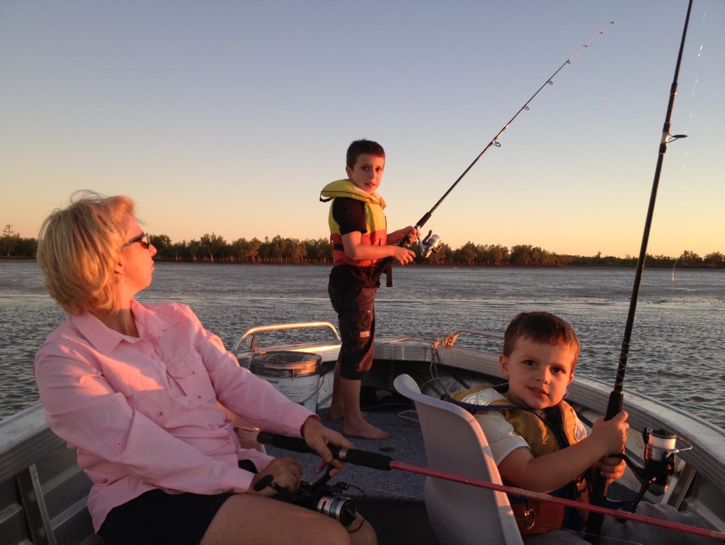 Nicole Dylan and young Cooper Price enjoying the sunset fishing. Photo Contributed Nicole Dylan and young Cooper Price enjoying the sunset fishing. Photo Contributed