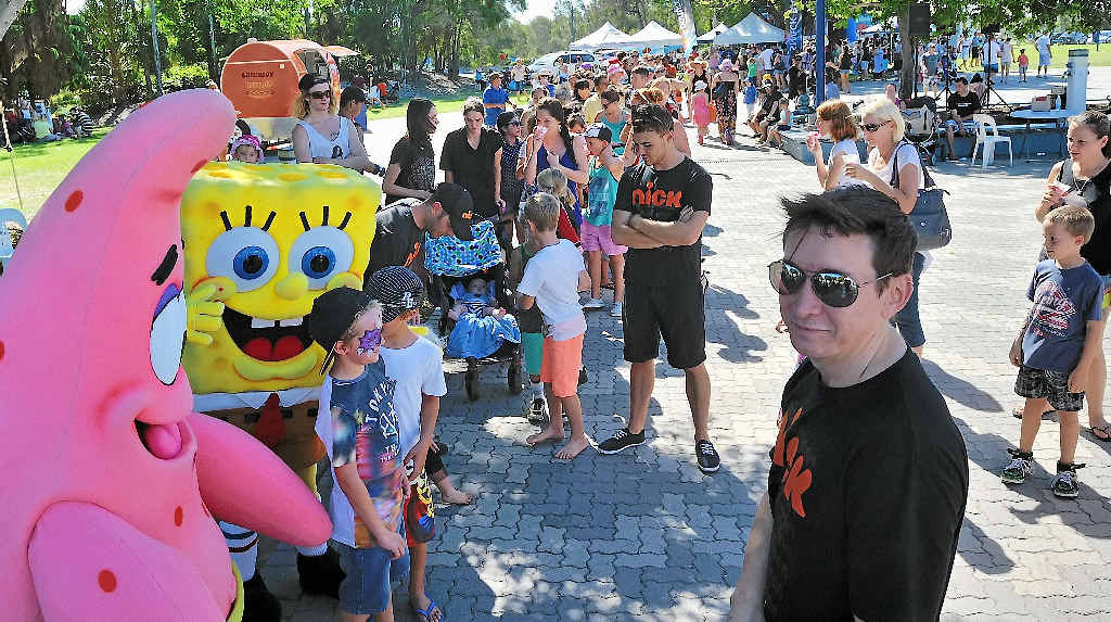 SpongeBob SquarePants was the big hit at Celebrate the Sea. SpongeBob SquarePants was the big hit at Celebrate the Sea.