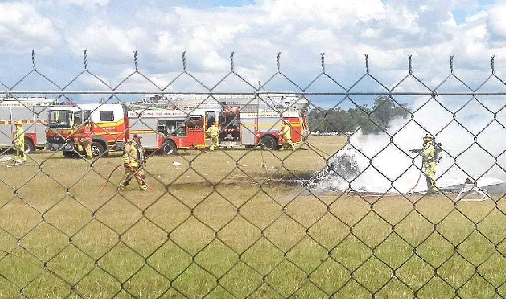 HEARTBREAK: Five people are dead after a light plane crashed at Caboolture Airfield. HEARTBREAK: Five people are dead after a light plane crashed at Caboolture Airfield.