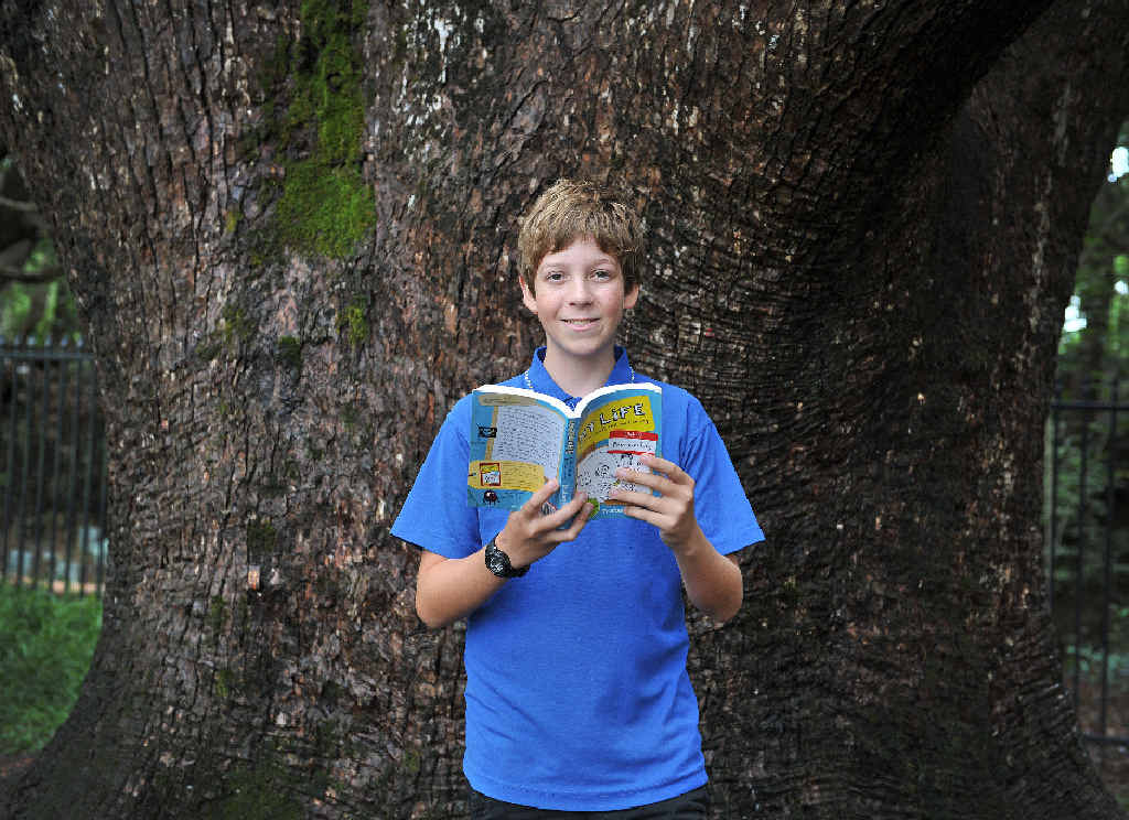BRIGHT IDEA: Raph Atkins, 13, had his story, Morris, published in a book called My Life and Other Stuff that Went Wrong.Photo : Mireille Merlet-Shaw/The Northern Star BRIGHT IDEA: Raph Atkins, 13, had his story, Morris, published in a book called My Life and Other Stuff that Went Wrong.Photo : Mireille Merlet-Shaw/The Northern Star