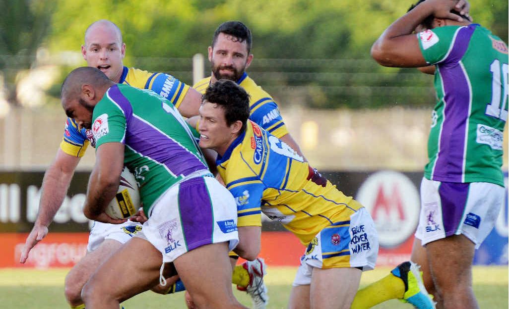 WINNERS: Brahman’s Tuki Jackson and Souths Luke Vaccaneo. Photo Tony Martin / Daily Mercury WINNERS: Brahman’s Tuki Jackson and Souths Luke Vaccaneo. Photo Tony Martin / Daily Mercury