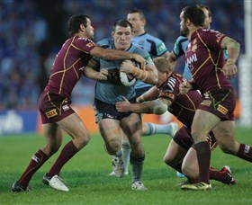 Paul Gallen in action during this year's State of Origin. Paul Gallen in action during this year's State of Origin.