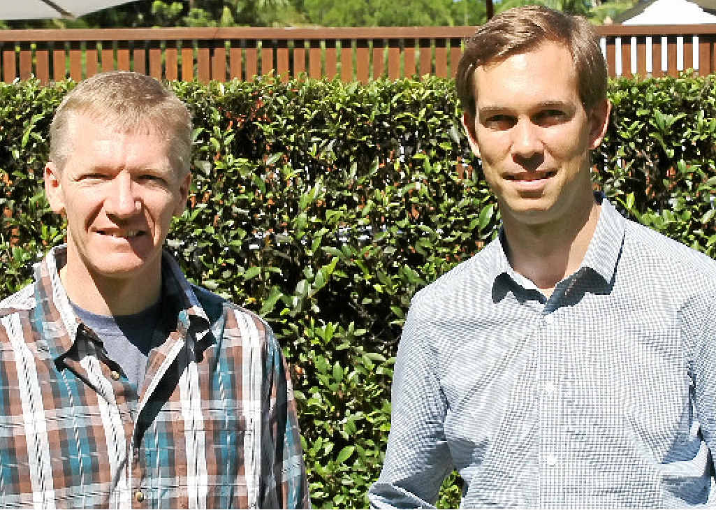 Radiation therapy manager Dr Stephen Manley and specialist radiation oncologist Dr Patrick Dwyer from the North Coast Cancer Institute in Lismore. Radiation therapy manager Dr Stephen Manley and specialist radiation oncologist Dr Patrick Dwyer from the North Coast Cancer Institute in Lismore.