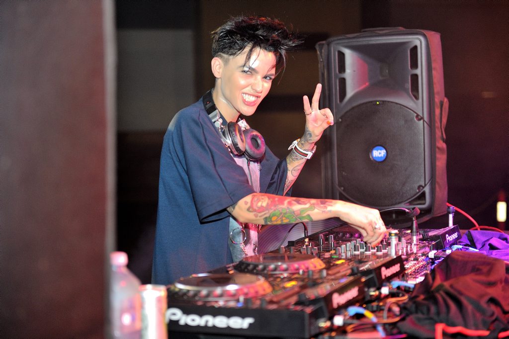 DJ Ruby Rose spinning at the PCYC for the Mardi Gras on Q event. DJ Ruby Rose spinning at the PCYC for the Mardi Gras on Q event.