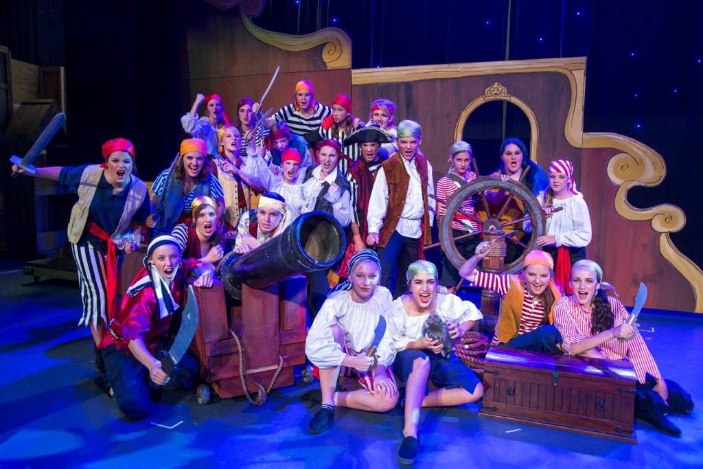 Cast involved in the Peter Pan musical, which is a Combined Schools Theatre Production partnership between Gladstone Entertainment Convention Centre, Gladstone schools and the Gladstone community. Photo Contributed by Craig Chapman.