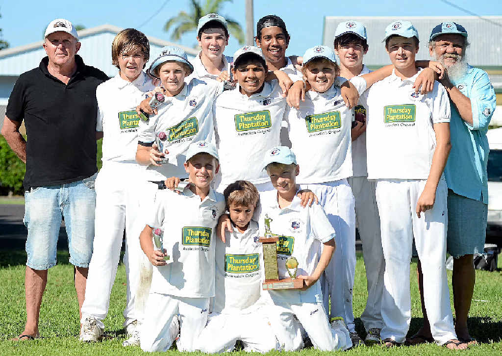 CELEBRATION TIME: Ballina Bears under-14s after winning this season’s Ballina and District Junior Cricket Association grand finals. CELEBRATION TIME: Ballina Bears under-14s after winning this season’s Ballina and District Junior Cricket Association grand finals.