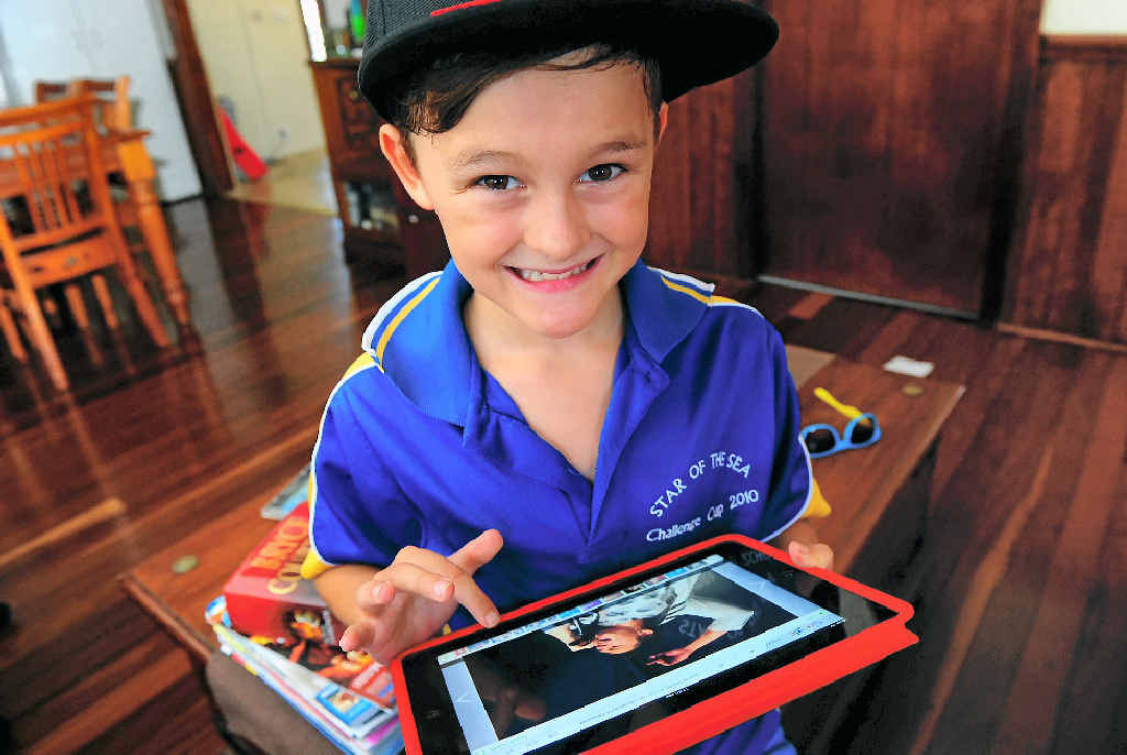 COMPETITION: Ronan Kingsbury would love his school to win the iPads on offer. COMPETITION: Ronan Kingsbury would love his school to win the iPads on offer.