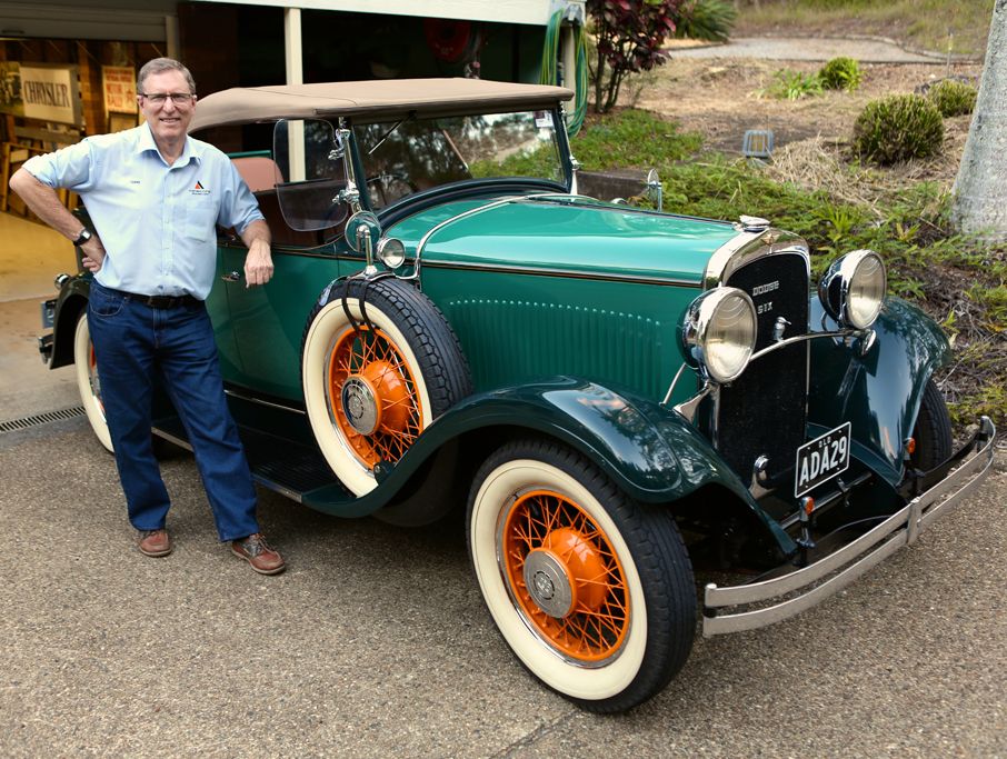 Gary Day and his Dodge. Gary Day and his Dodge.