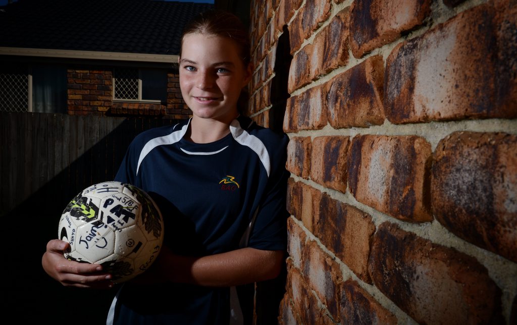 Young Soccer player and State Representative Shayd Turner-Watson of Ballina. Young Soccer player and State Representative Shayd Turner-Watson of Ballina.