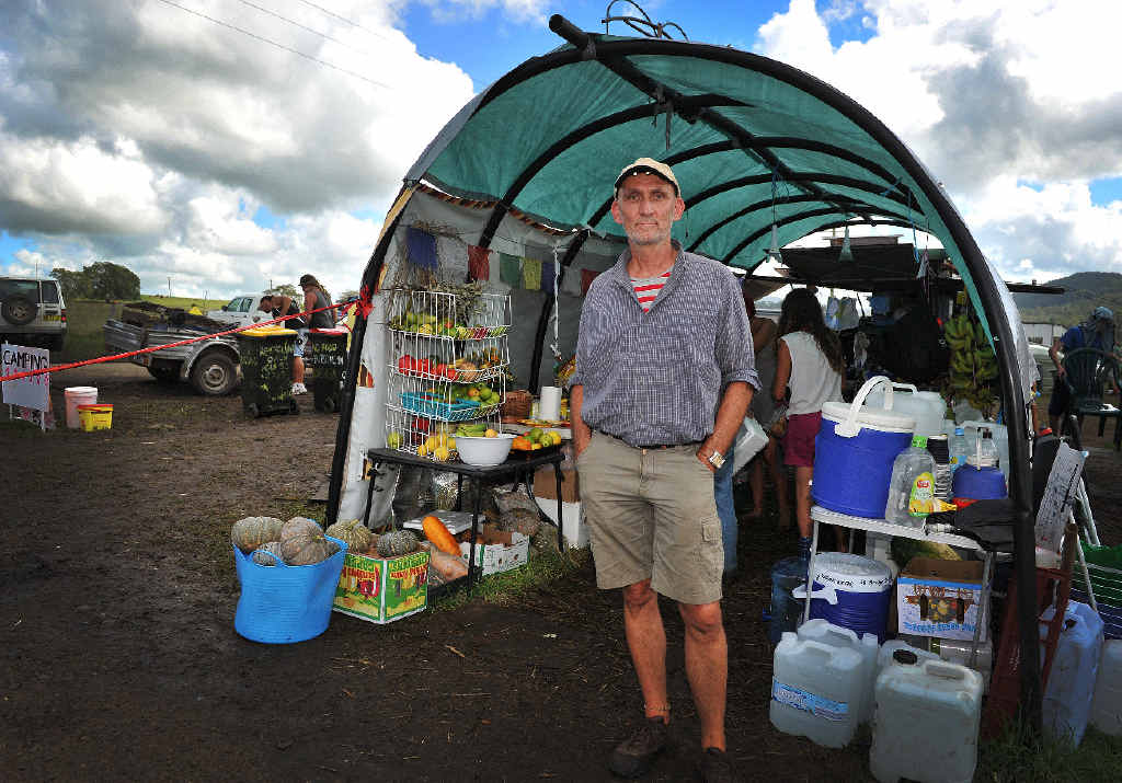 STILL STRONG: Elmar Wolters of Ocean Shores at the anti-CSG protest in Bentley camp. STILL STRONG: Elmar Wolters of Ocean Shores at the anti-CSG protest in Bentley camp.