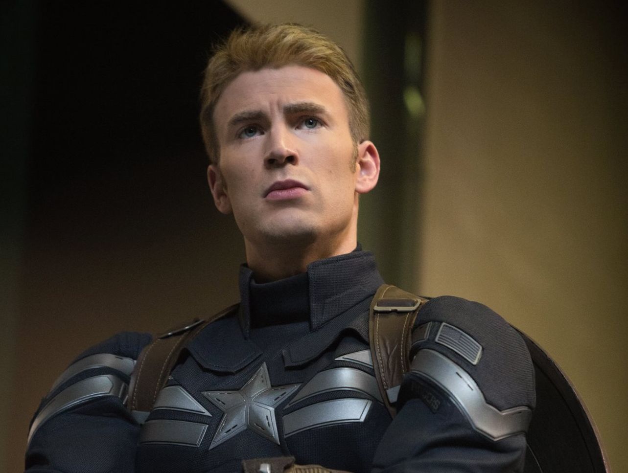Chris Evans as Captain America. Chris Evans as Captain America.
