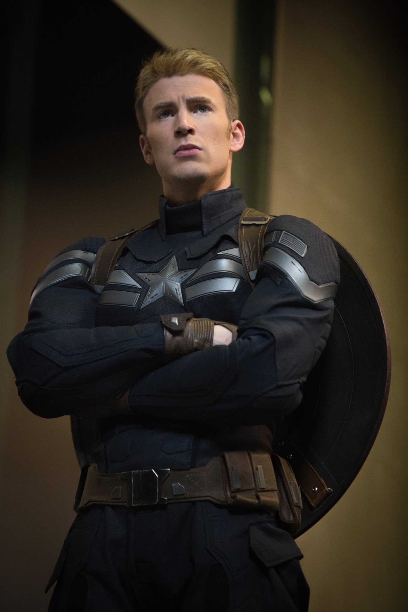 Chris Evans as Captain America. Chris Evans as Captain America.
