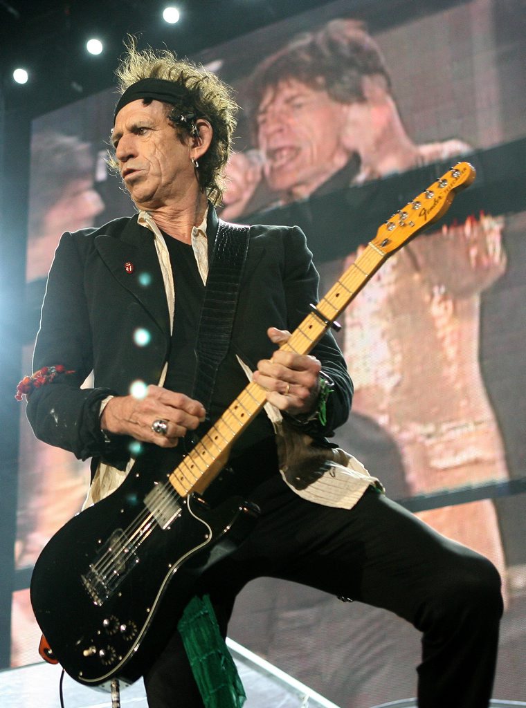 Keith Richards of The Rolling Stones. Keith Richards of The Rolling Stones.