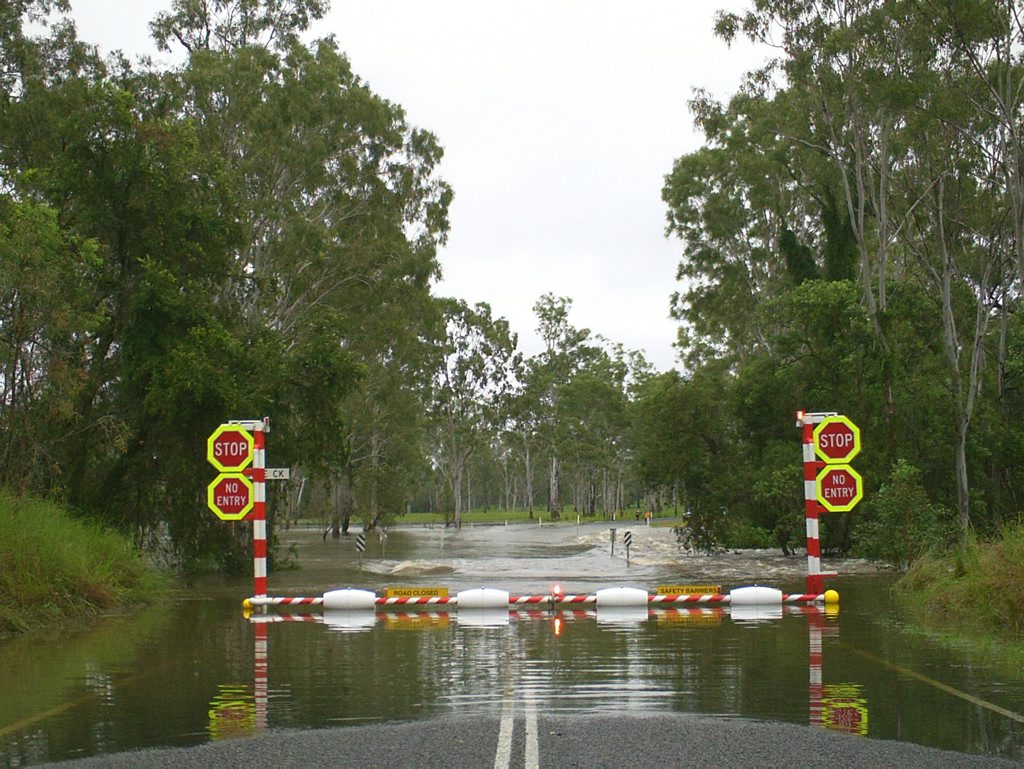 Flood gates designed by David Bagnall at Miriamvale Photo: Contributed Flood gates designed by David Bagnall at Miriamvale Photo: Contributed