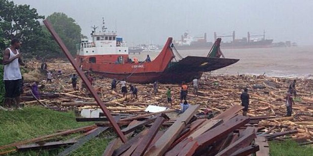 Flash flooding has caused devastation in Honiara in the Solomon Islands. Flash flooding has caused devastation in Honiara in the Solomon Islands.
