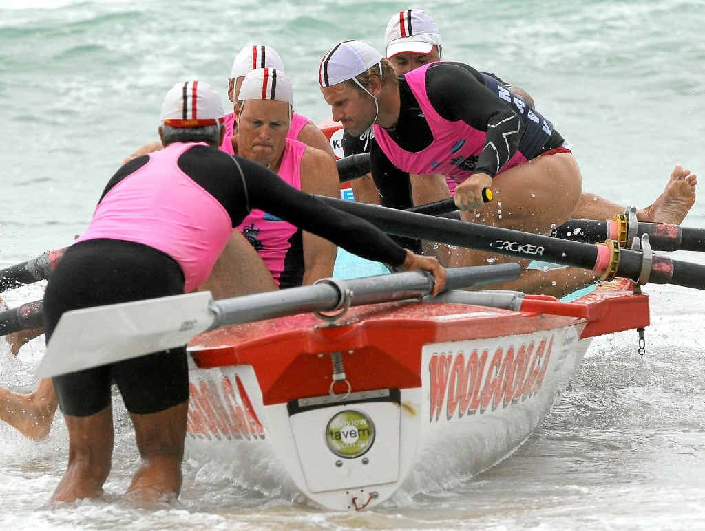 PRIMED: Woolgoolga compete at the North Coast Surf Boats final before winning Perth gold. Leigh Jensen PRIMED: Woolgoolga compete at the North Coast Surf Boats final before winning Perth gold. Leigh Jensen