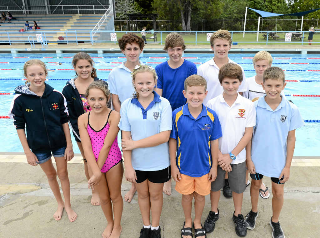 SCHOOL OF SUPERFISH: Grafton Swim Academy swimmers off to state swimming titles. PHOTO: ADAM HOURIGAN SCHOOL OF SUPERFISH: Grafton Swim Academy swimmers off to state swimming titles. PHOTO: ADAM HOURIGAN
