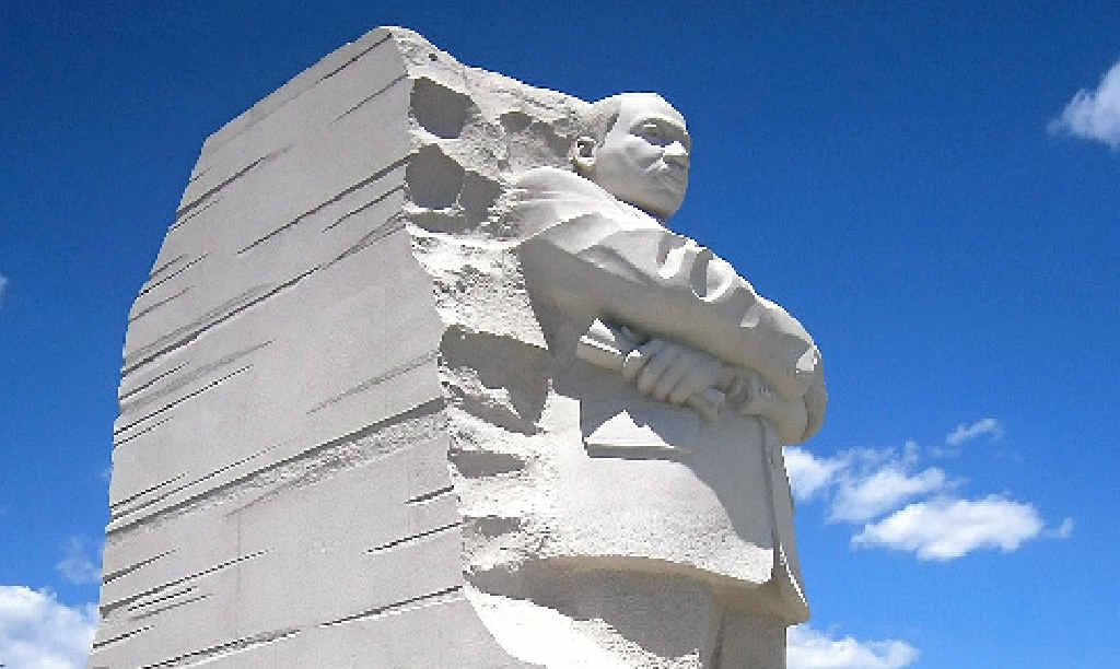 ASSASSINATED: The Martin Luther King, Jr Memorial is located in Washington DC. ASSASSINATED: The Martin Luther King, Jr Memorial is located in Washington DC.