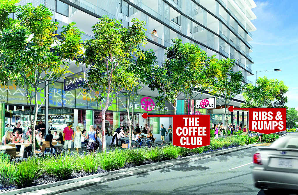 STEAK OUT: An artist impression of the Empire on Victoria parade featuring three restaurants including Ribs and Rumps and The Coffee Club. STEAK OUT: An artist impression of the Empire on Victoria parade featuring three restaurants including Ribs and Rumps and The Coffee Club.