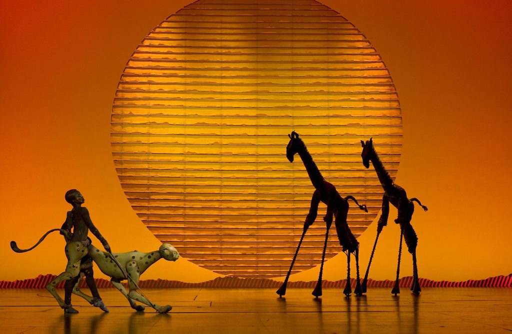 A scene from the award-winning musical The Lion King. A scene from the award-winning musical The Lion King.