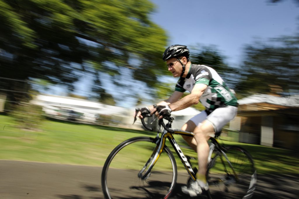 Cyclist John Osborne says motorists have started to show more respect for cyclists. Cyclist John Osborne says motorists have started to show more respect for cyclists.