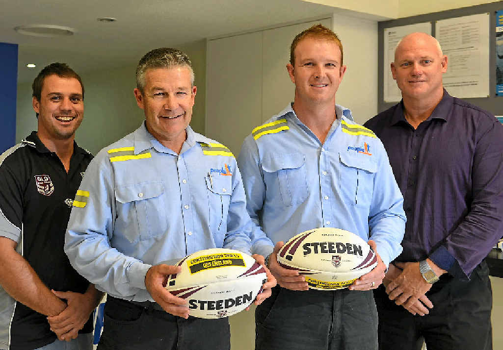LEAGUE SUPPORT: Casey Bromilow, Dave Sweeney, Damien Hill and Peter White are celebrating People Resourcing becoming names rights sponsors for the Capras matches in 2014. LEAGUE SUPPORT: Casey Bromilow, Dave Sweeney, Damien Hill and Peter White are celebrating People Resourcing becoming names rights sponsors for the Capras matches in 2014.