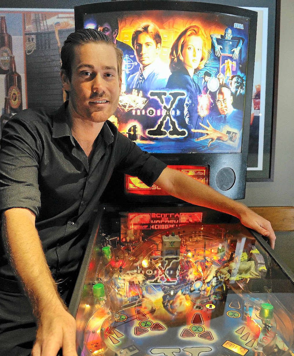DRAWCARD: Mitch McDowall has been polishing his pinball prowess since the arrival of the machine at the Central Lane Hotel. DRAWCARD: Mitch McDowall has been polishing his pinball prowess since the arrival of the machine at the Central Lane Hotel.