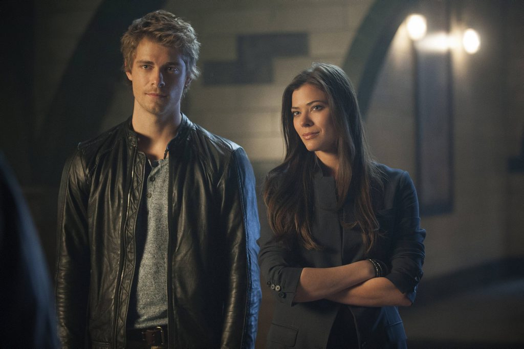 Luke Mitchell and Peyton List in a scene from The Tomorrow People. Luke Mitchell and Peyton List in a scene from The Tomorrow People.