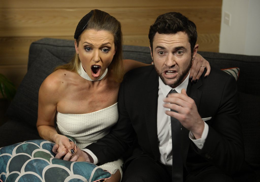 Chantelle Ford and Steve O'Donnell react to their winning auction on The Block: Fans vs Faves. Chantelle Ford and Steve O'Donnell react to their winning auction on The Block: Fans vs Faves.