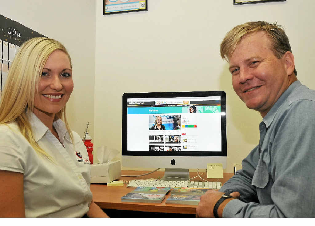 HELLO THERE: Angie Bettridge from Elevate Media and Gladstone Health Partnership member Kurt Heidecker take a look at the new Hello Gladstone website. HELLO THERE: Angie Bettridge from Elevate Media and Gladstone Health Partnership member Kurt Heidecker take a look at the new Hello Gladstone website.