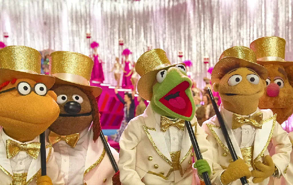THE GANG’S ALL HERE: From left, the characters Scooter, Rowlf, Kermit, Walter, Fozzie and Gonzo in Muppets Most Wanted. THE GANG’S ALL HERE: From left, the characters Scooter, Rowlf, Kermit, Walter, Fozzie and Gonzo in Muppets Most Wanted.